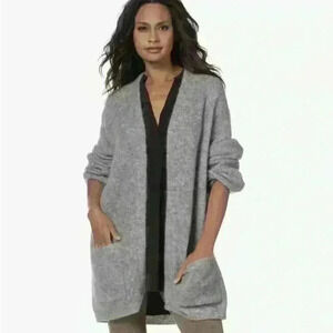 By Malene Birger Belinda mohair blend gray cardigan xl